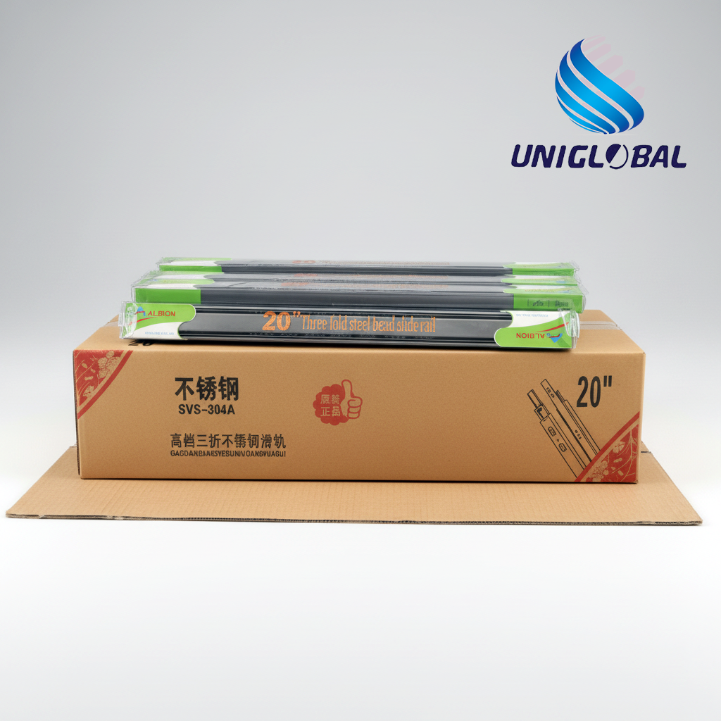 BALL BEARING SLIDE STAINLESS STEEL 20" 2PC BOX