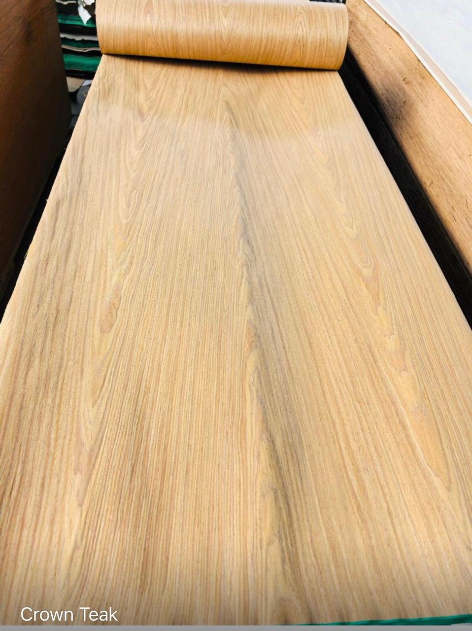 WOOD VENEER CROWN TEAK 8'X4' SHEET
