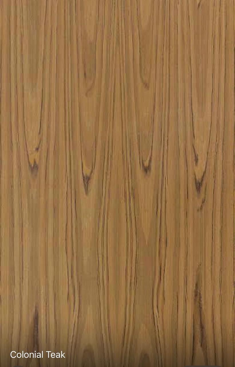 WOOD VENEER COLONIAL TEAK 8'X4' SHEET
